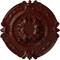 Ekena Millwork Southampton Ceiling Medallion (Fits Canopies up to 2 3/4"), 16 3/8"OD x 1 3/4"P, Brushed Mahogany CM17SOBMF - alternate 1